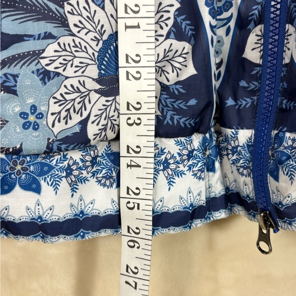 Farm Rio Blue Palms Windbreaker jacket - Picture 8 of 10